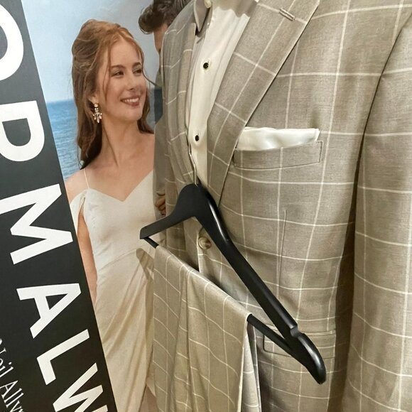 DUAL STRETCH MENS SUIT - TAN - Picture 9 of 10